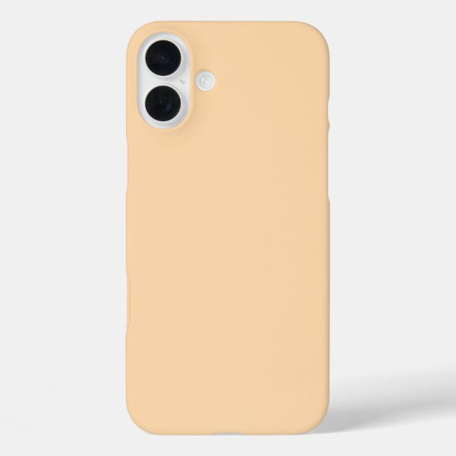 Peach Light Orange Pastel Solid Custom Colour Gift Case-Mate iPhone Case (Back)