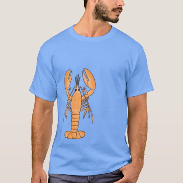 Peach lobster T-Shirt (Front)