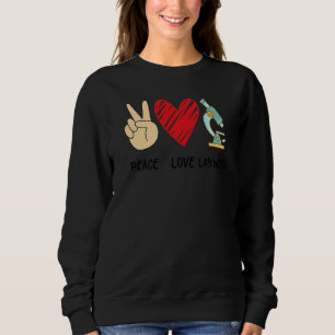 Peach Love Lab Week 2022 Laboratory Tech Technolog Sweatshirt