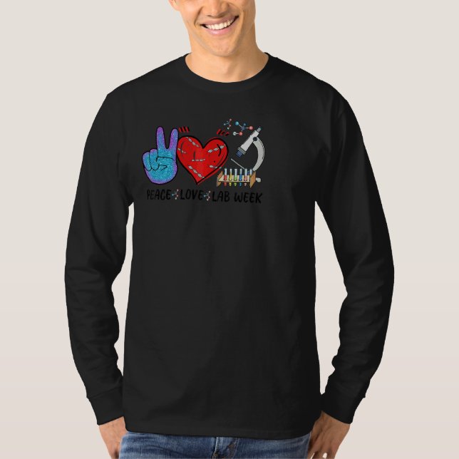 Peach Love Lab Week  Technologist T-Shirt (Front)