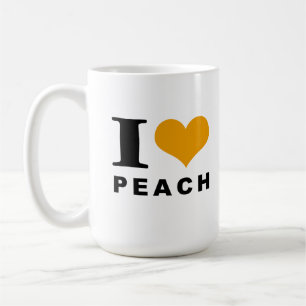 Peach lover coffee mug
