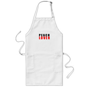 Peach lover long apron