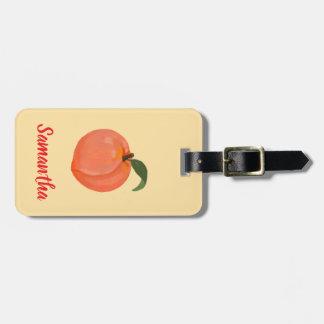 Peach Luggage Tag
