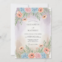 Peach Lyrical Spring Wedding