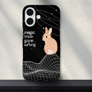 Peach Magic Trick Bunny Rabbit Meme iPhone 16 Case