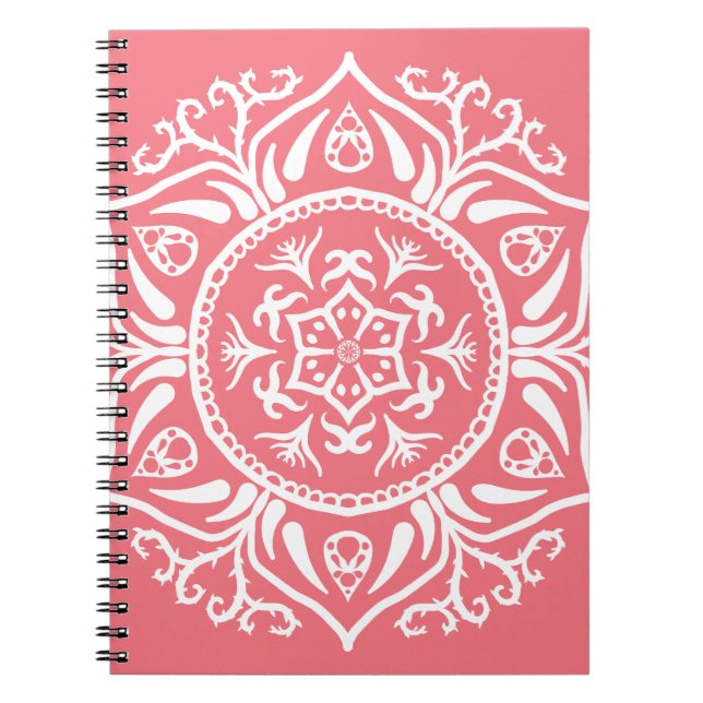 Peach Mandala Notebook (Front)