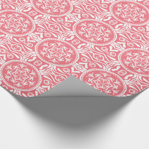 Peach Mandala Wrapping Paper