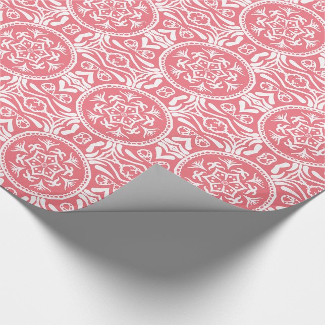 Peach Mandala Wrapping Paper (Corner)