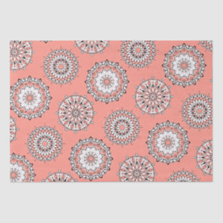 Peach Mandalas Tissue Paper