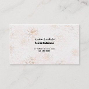 Peach Marble Abstract Contemporary Business Card