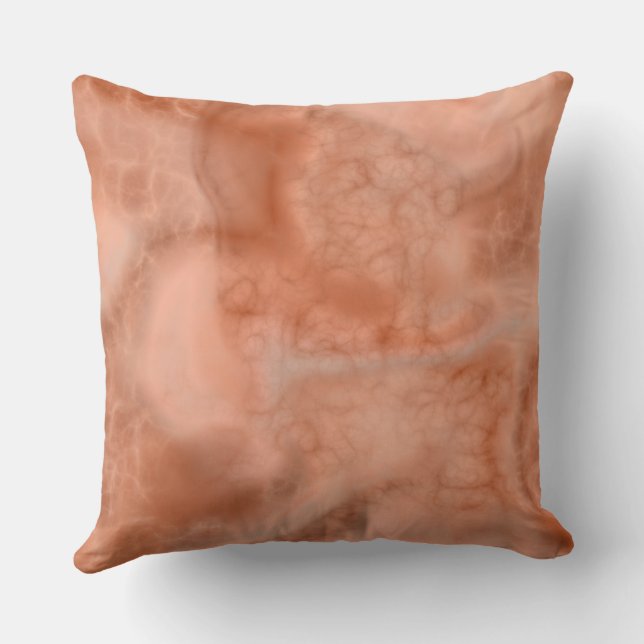 Peach Marble abstract Cushion (Back)