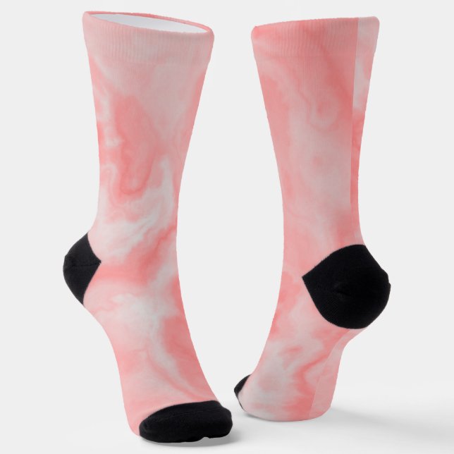 Peach Marble Socks (Angled)