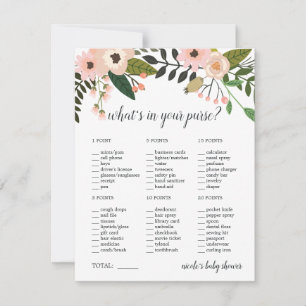 Peach Meadow Baby or Bridal Shower Purse Game