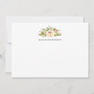 Peach Meadow Personalised Stationery Card