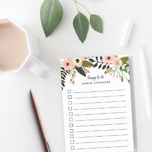 Peach Meadow   Personalised To Do List Post-it Notes