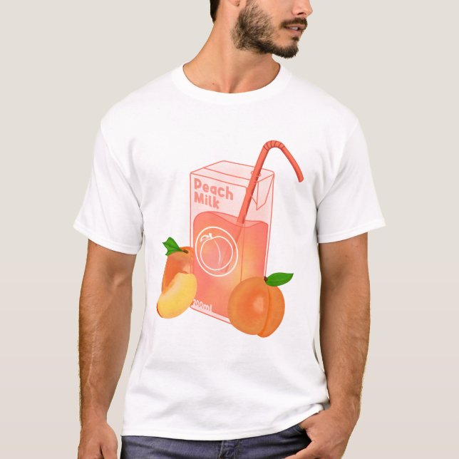 Peach Milk  T-Shirt (Front)