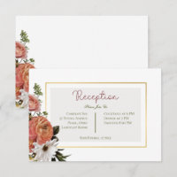 Peach Mimosa Blooms Floral Wedding Reception