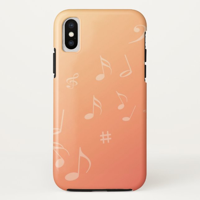 Peach Music Case-Mate iPhone Case (Back)
