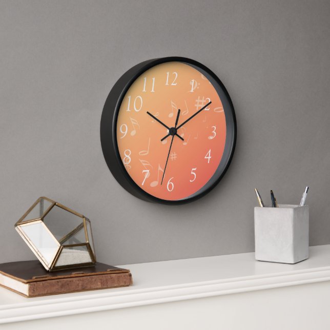 Peach Music Clock (Office)