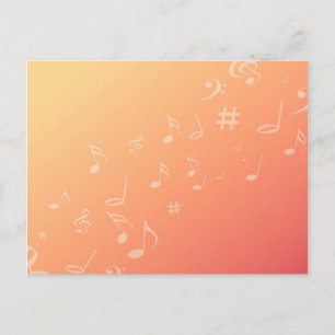Peach Music Postcard