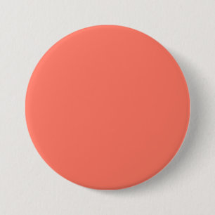 Peach Nectarine Fashion Colour Trend 2014 Customis 7.5 Cm Round Badge