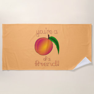 Peach of a Friend Beach Towel
