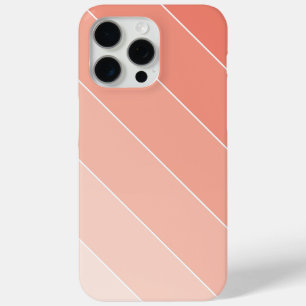 Peach Ombré Stripes iPhone 15 Pro Max Case