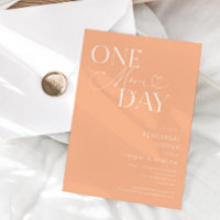 Peach One More Day Rehearsal Dinner 
