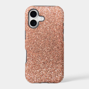 Peach orange glitter