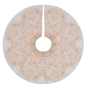 Peach Orange Mandala Brushed Polyester Tree Skirt