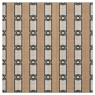 Peach Orange Taupe Beige Brown Bali Batik Pattern Fabric