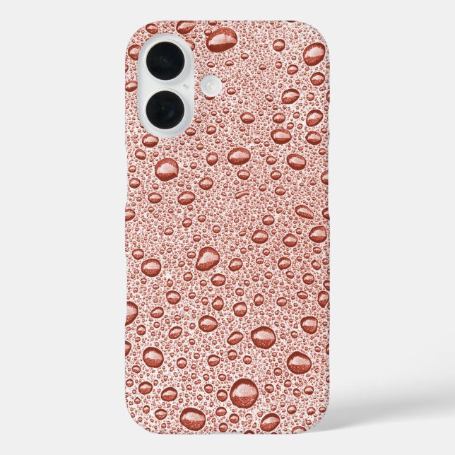 Peach orange water droplets Case-Mate iPhone case (Back)