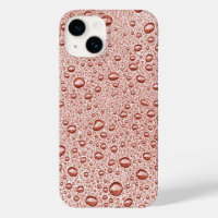 Peach orange water droplets