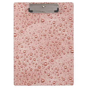 Peach orange water droplets clipboard