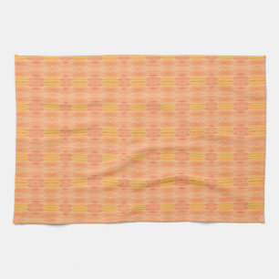 Peach Orange Yellow Pattern Kitchen Towel