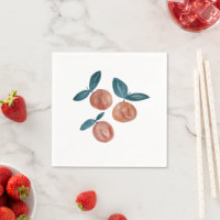 Peach Painting Fruit Party Illustration