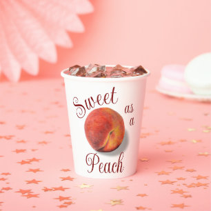 Peach Paper Cups