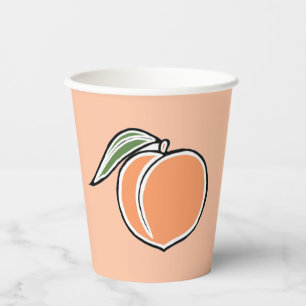 Peach Paper Cups