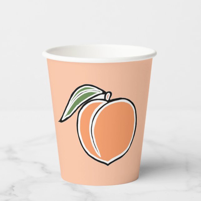 Peach Paper Cups (Front)