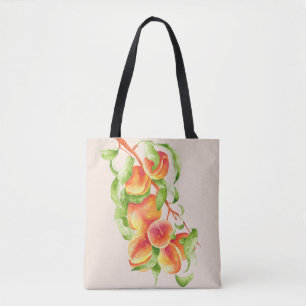'Peach Paradise' on a Tote Bag