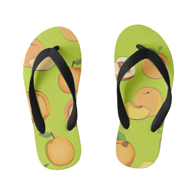 Peach Pattern 4 Kid's Jandals (Footbed)