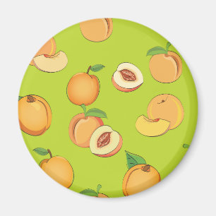 Peach Pattern 4 Magnet