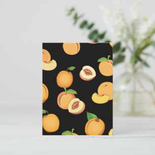 Peach Pattern 5 Holiday Postcard