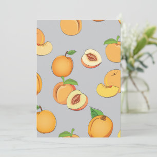 Peach Pattern 6 Thank You Card