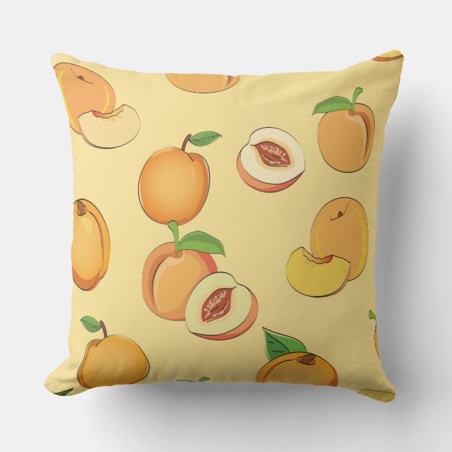 Peach Pattern 7 Cushion (Front)