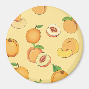 Peach Pattern 7 Magnet