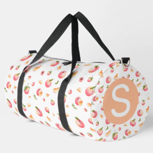 Peach Pattern Duffle Bag