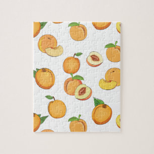 Peach Pattern Jigsaw Puzzle
