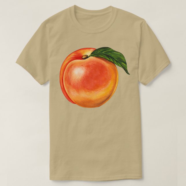 Peach Pattern T-Shirt (Design Front)