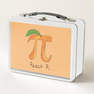 Peach Pi Cute Math Pi Day Lunch Box